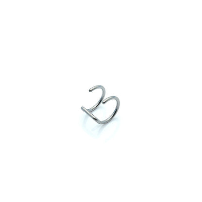 1pcs Women Lips Rings Medical Titanium Steel Fake Nose Ring Septum Piercing Clip on Mouth Ring Fake Piercing Body Clip Hoop