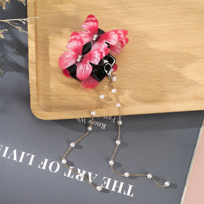 Butterfly Hairpins New Korean Yarn Elegant Metal Tassel Long Hair Clips For Women Hanfu Antique Party Hair Accessories