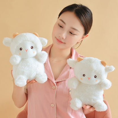 1pc 23CM Super Cute Sheep Plush Dolls Kawaii Rabbit Plushies Fur Alpaca Toys Stuffed Animal Soft Pillow Birthday Wedding Party Throw Toys