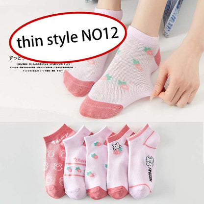 1pair/Cute Summer Women Short Socks Boat Chaussette Femme Cotton Ankle Lace Mujer Sock Female Mesh Breathable Calcetines