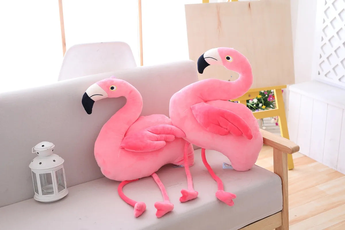 GIANT Flamingo Plush Toy 100cm Large Pink Bird Stuffed Animal Soft Doll Plushies Pillow Kawaii Cute Peluche Room Decor Kids Birthday Gift