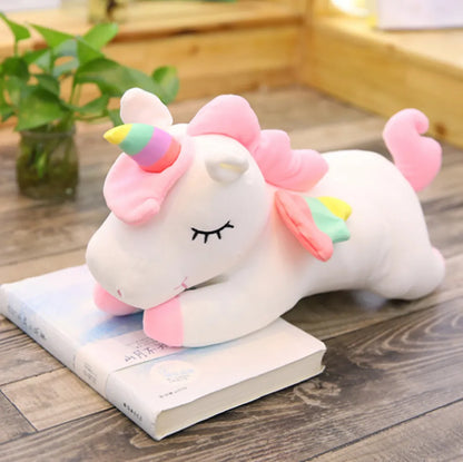 Many Size Unicorn Action Figure Plush Toy Huggable Bear Doll Doll Girl Sleeping Long Pillow Cute Bed Gir