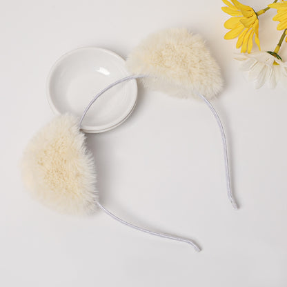 Cat Ears Headband for Women Cartoon Plush Hair Band Anime Cosplay Cute Face Wash Hair Hoop Headware Girls Hair Accessories