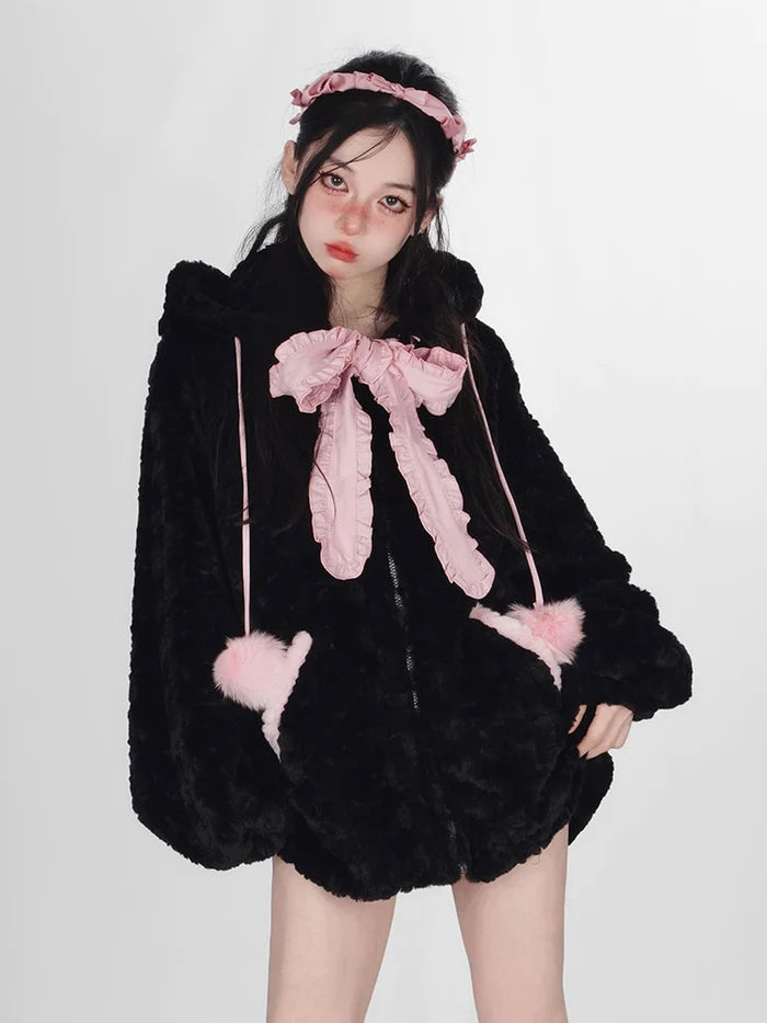 Adorable & Cozy Neko Kitten Hoodie Women's Winter Fashion Must-Have