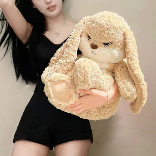 Anger bunny plushie long ear bunny plush toy Kawaii Bunny Plush  Kids Doll for Children Gift