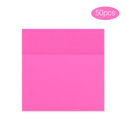 50 Sheets Creative Transparent PET Memo Pad Posted It Sticky Notes Planner Sticker Notepad School Supplies Students Stationery