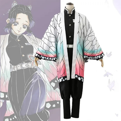 Anime Demon Slayer: Kimetsu No Yaiba Tanjirou Kamado Nezuko Cosplay Women and Men Kimono Kids Cosplay Costume Sets