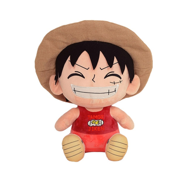 New 14-25cm One Piece Plush Toys Anime Figure Luffy Chopper Ace Law Cute Doll Cartoon Stuffed Keychain Pendants Kids Xmas Gifts