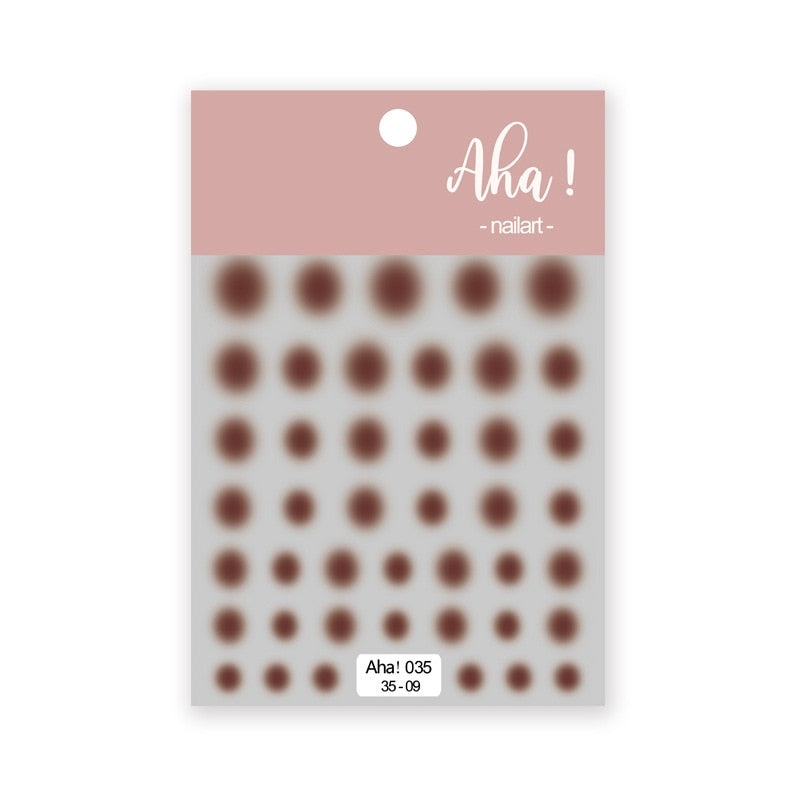 1Sheet Korean White Cloud Blue Nail Art Sticker 3D Star Moon Decal Pure Twilight Self-adhesive Manicure Slider Accessories RE#53