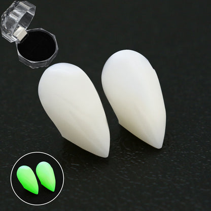 Adult Kids Halloween Vampire False Teeth Horrific Party Costume Transparent Dentures Cosplay Fangs Resin Fangs Free Shipping