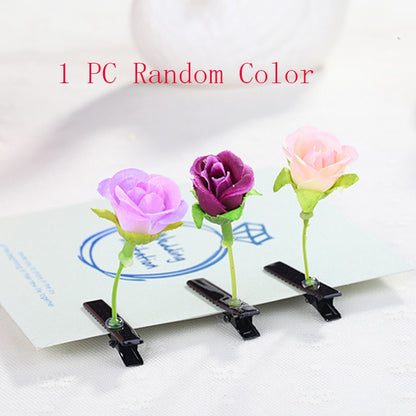 1PC Funny Show Bean Sprout Bobby Hairpin Flower Plant Hair Clips For Kids Girls Women Hair Styling Tool