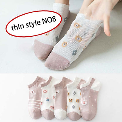 1pair/Cute Summer Women Short Socks Boat Chaussette Femme Cotton Ankle Lace Mujer Sock Female Mesh Breathable Calcetines