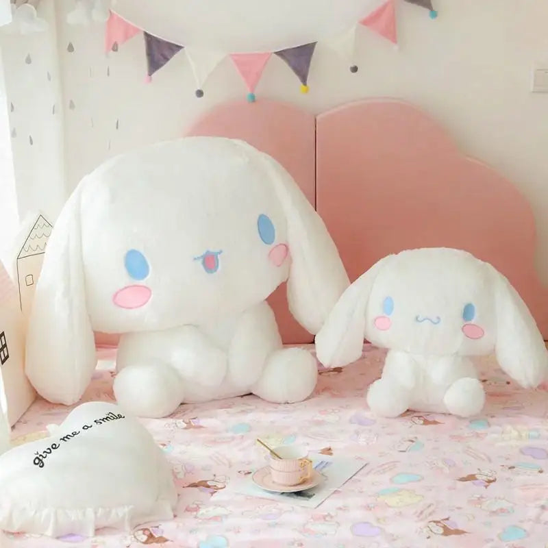 GIANT Cinnamoroll Plush 100CM Sanrio Plushies Cartoon Toys Cute Big Eared Large Dog Stuffed Animal Sitting Dolls Pillow