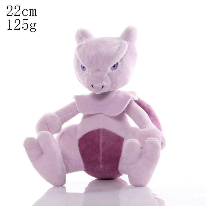 22cm Takara Tomy Pokemon Mewtwo Plush Doll Video Game Toys Mew Plushies Soft Stuffed Animals Gifts for Kids Children Birthday Gifts