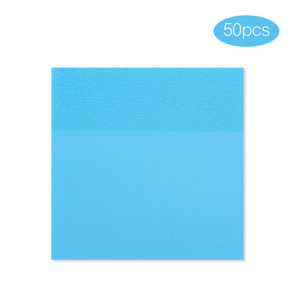 50 Sheets Creative Transparent PET Memo Pad Posted It Sticky Notes Planner Sticker Notepad School Supplies Students Stationery