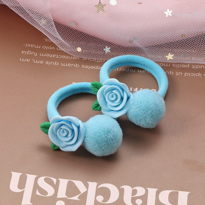 2Pcs New Cartoon Animals Hair bands Girls Nylon Elastic Rubber Band Hair Ring Headbands Cute Kids Headwear Hair accessories Gift