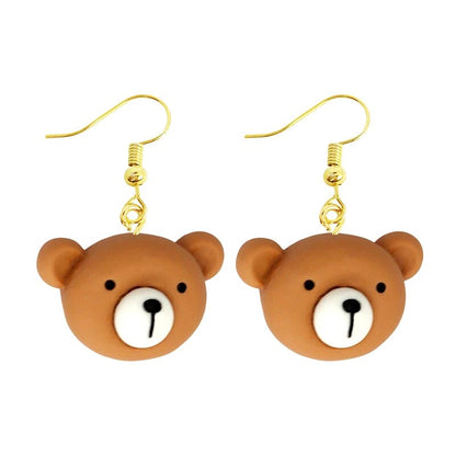 Earring For Women Resin Drop Funny Custom Cute Girls Gift Eardrop Kids Animal Duck Rabbit Flamingo Bird Jellyfish Cat