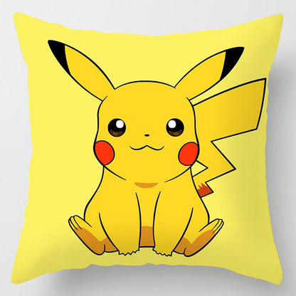 45x45cm Pokemon Cushion Cover Pikachu Meowth Poke Ball Charmander Kawaii Anime Pillowcase Anime Figure Decor Sofa Pillow Cover