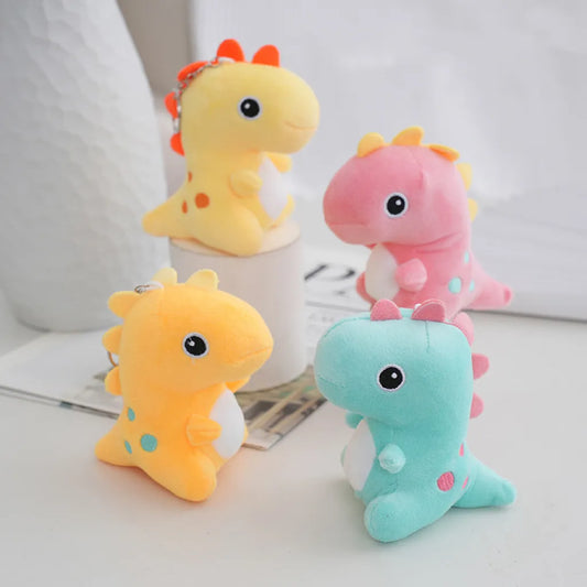 12CM Plush Dinosaur Anime Dinosaur Doll Plush Keyring Backpack Pendant Decoration Activity Gift Plush Doll Dinosaur Toys