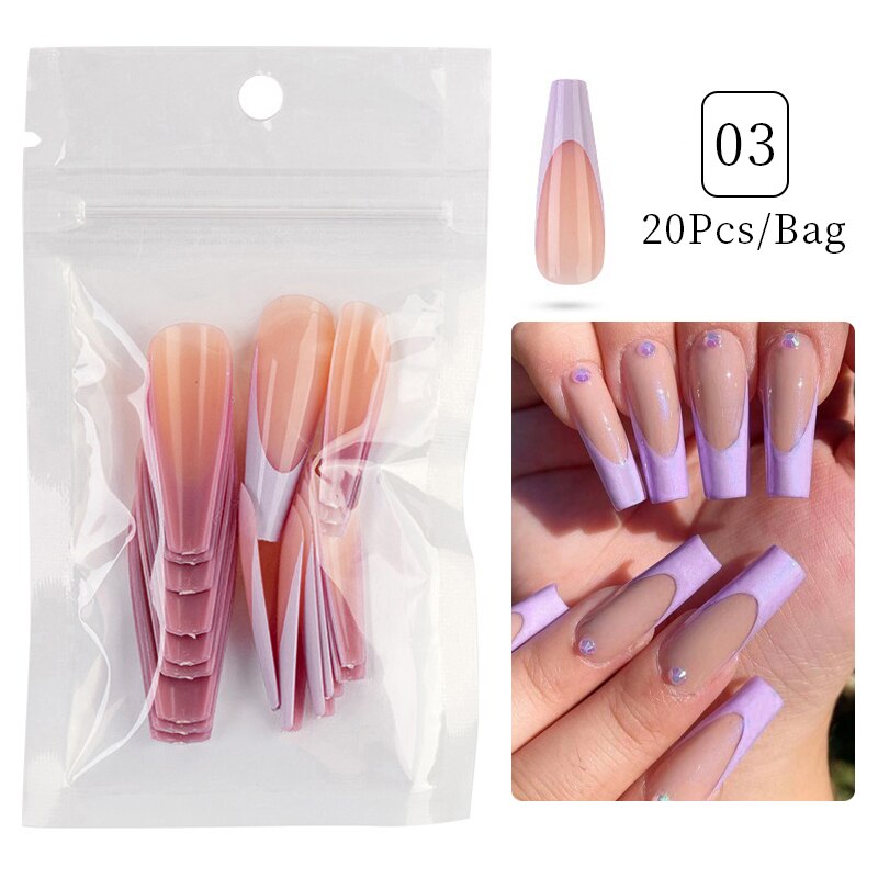 24pcs Sweet Summer Fake Nails Patches Pink Glitter Nude Press on Nails Women Wearable Nail Art Stickers Full Finished False Nail