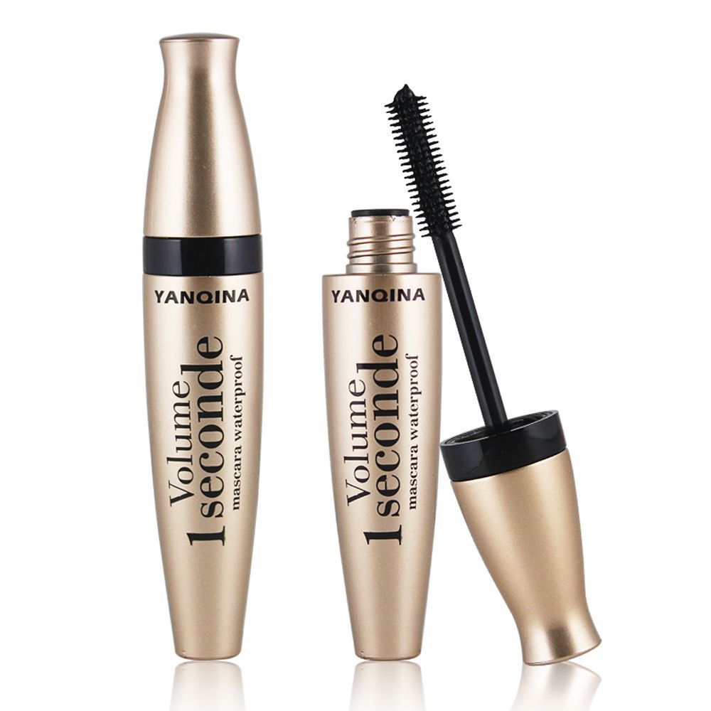 Waterproof Anti-sweat Mascara Lengthens Eyelashes Extension Black Silk Fiber Mascara Female Non-smudge Mascara Makeup Cosmetic