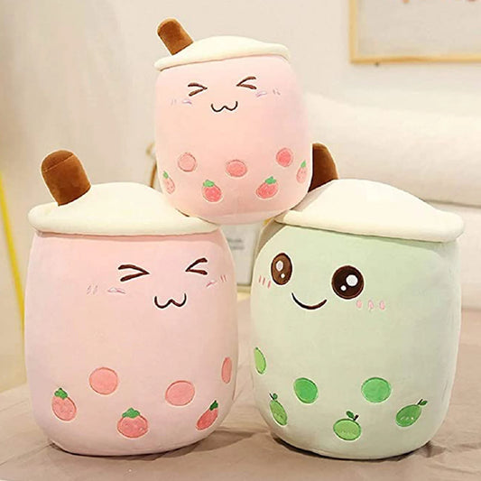 8.66inch Boba Plushie Kawaii Bubble Tea Plush Toy Soft Plush Stuffed Animal Cute Food Milk Tea Soft Hug Cushion Birthday Christmas