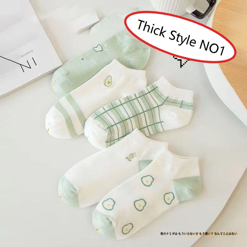1pair/Cute Summer Women Short Socks Boat Chaussette Femme Cotton Ankle Lace Mujer Sock Female Mesh Breathable Calcetines