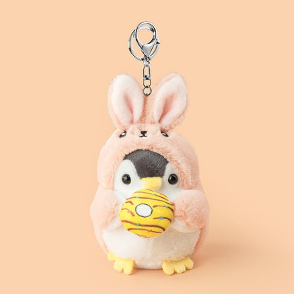 Kawaii Plush Keychain Bag Charm Cartoon Cute Mini Penguin Stuffed Animal Plushies Soft Doll Car Trinket Key Chain Women Girls Keyring Kids Birthday Gifts