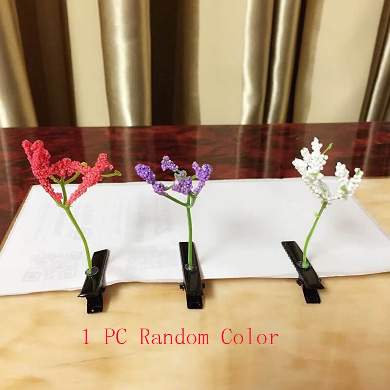 1PC Funny Show Bean Sprout Bobby Hairpin Flower Plant Hair Clips For Kids Girls Women Hair Styling Tool