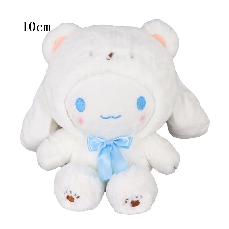 10-15cm Sanrio Plush Stuffed Animal Plushies Toys Cartoon Anime Figure Kuromi My Melody Cinnamoroll Cute Dolls Baby Birthday Gifts Kawali Decor