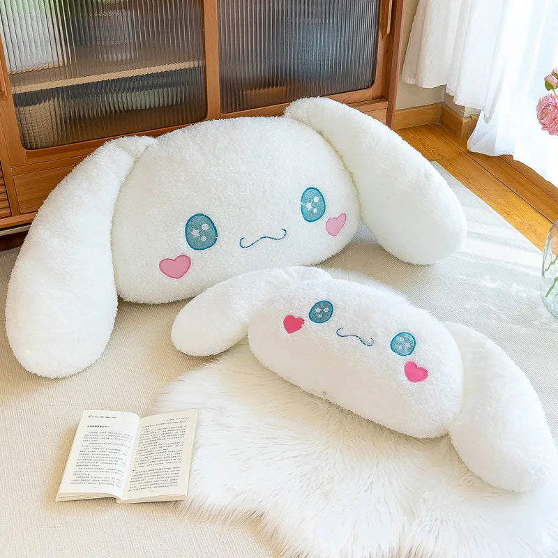 Large Size Sofa Pillow Sanrio Cinnamoroll Cartoon Plush Doll Bed Cushion Dog Plush Stuffed White Toys Birthday Gift For Girls