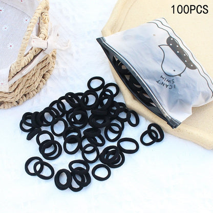 20/50Pcs/Set Girls Colorful Nylon Small Elastic Hair Bands Kids Cute Bow Hair Bands Ponytail Holder Headband Hair Accessories