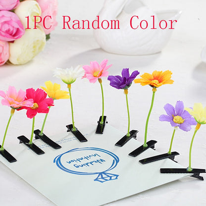 1PC Funny Show Bean Sprout Bobby Hairpin Flower Plant Hair Clips For Kids Girls Women Hair Styling Tool