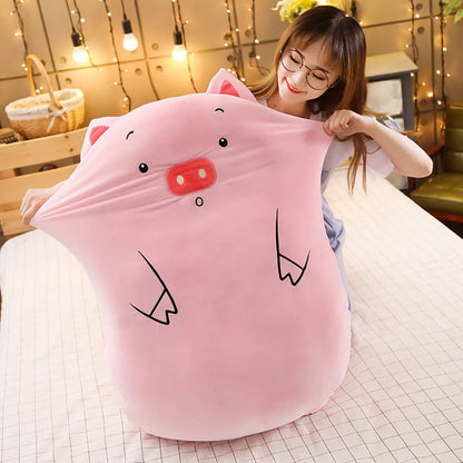 Squishmallow Inspired Cute Giant Dinosaur Cat Pig Bear Plush Toys Soft Big Pillow Cute Stuffed Animal Sheep Doll Cushion for Girls Christmas Day Gifts