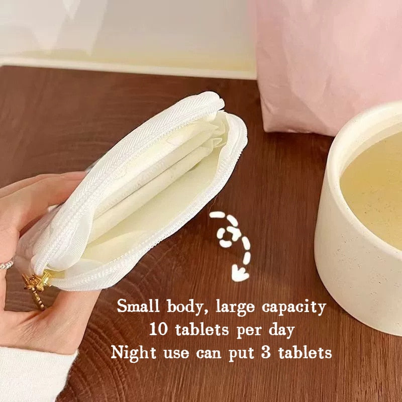 Women Tampon Storage Bag Cute Waterproof Sanitary Pad Organizer Bag Lipstick Key Earphone Data Cables Coin Purse Storage Bag