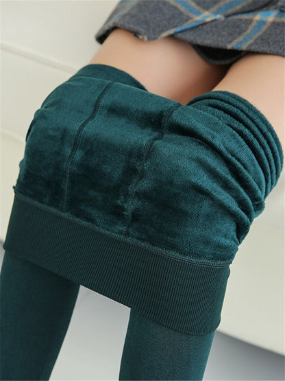 Trend Knitting Casual Winter New High Elastic Thicken Lady's Leggings Warm Pants Skinny Pants For Women