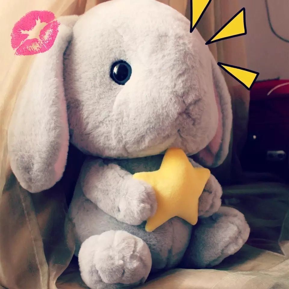 Bunny Stuffed Animal 43cm Cute Rabbit Plush Toy Soft Plushies Cushion Kid Doll Birthday Gifts for Children Baby Sleeping Pillow