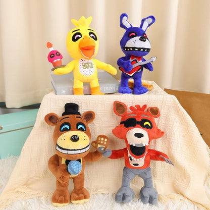 1/4Pcs Five Night At Fredde Fnaf Cute Plush Toys Game Doll Bear Foxy Wolf Cartoon Stuffed Dolls Freddy Toys For Children Gifts