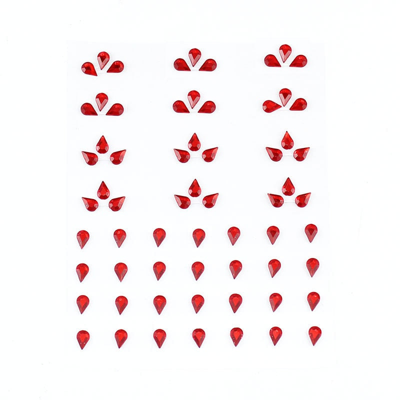 Disposable Tattoo Stickers 3D Face Jewelry Crystal Diamond DIY Eyes Face Body Rhinestones Waterproof Makeup Art Party Decoration