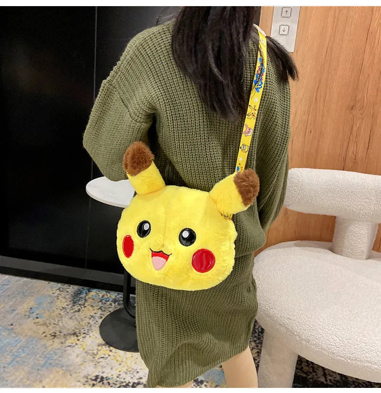 Pokemon Anime  20CM Toy Pikachu  Toy Shoulder Bag Cute Coin Purse Soft Messenger Bag Girls Gift