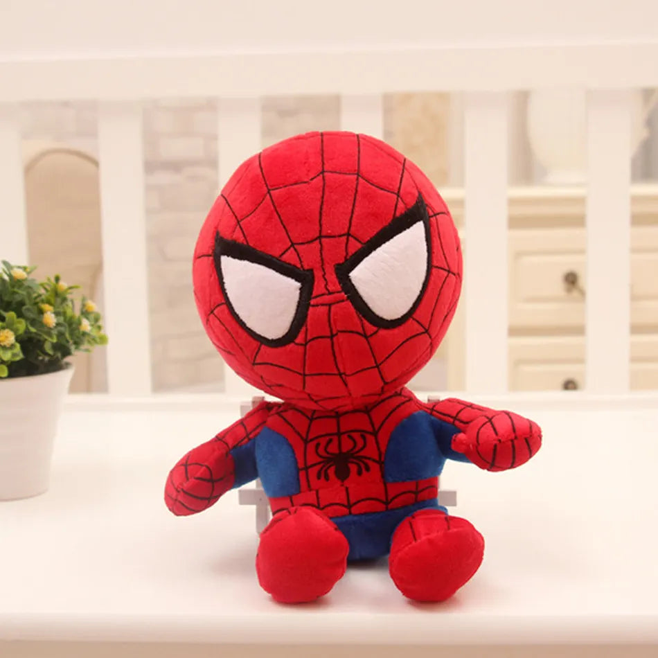 DC & Marvel Plush Toys 27cm Spiderman Stuffed Animal Batman Plushies Superman Iron Man Captain America Baby Yoda Disney Movie Avengers Super Hero Birthday Gift