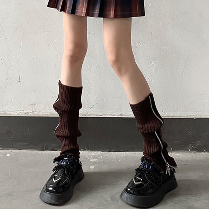 40-70CM OVER KNEE Japanese JK uniform leg warmers Korean Lolita girls' ins LONG socks girls pile up socks Foot warming cover
