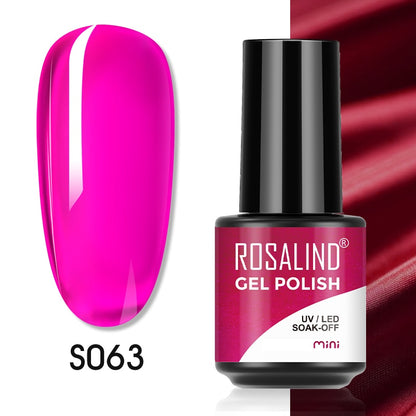 ROSALIND 7ML Gel Polish Glitter Nail Polish All For Nails Manicure Nails Art Base Top Coat UV Semi Permanent Gel Varnishes