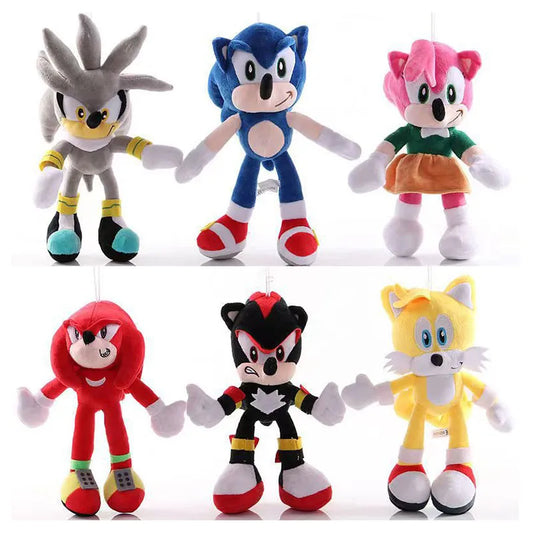 30cm Supersonic Hedgehog Sonic Kawaii Plush Cartoon Games Animation Toys Children Stuffed toy Christmas Birthday Gift