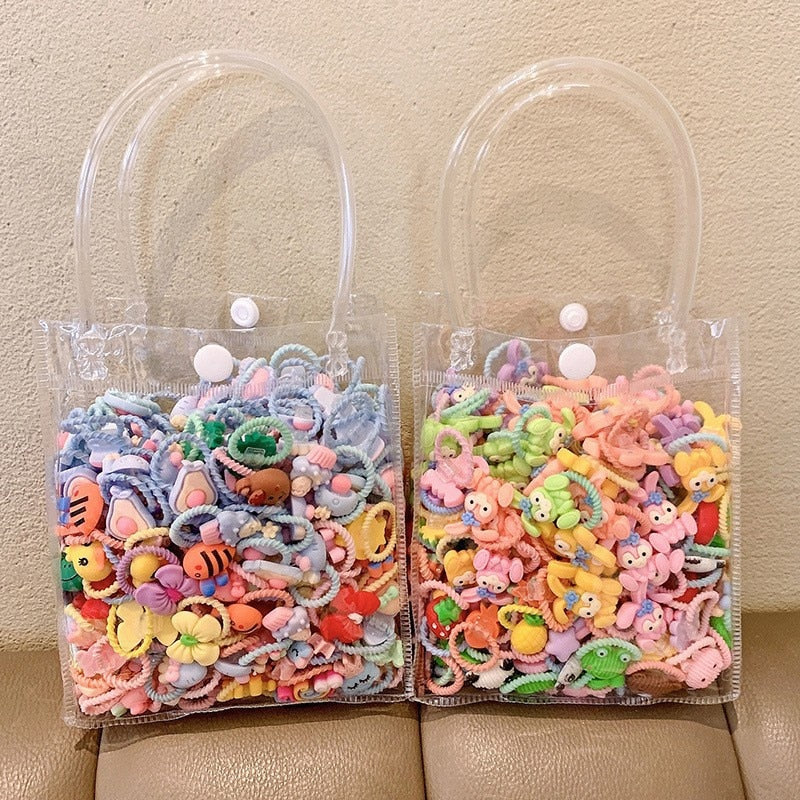 20/10Pcs Cute Rubber Bands for Children Will Not Harm Hair with Good Elasticity. Girl Baby Headbands and Curly Hair Accessories
