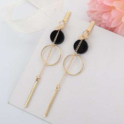 Big Black Flower Hanging Earrings For Women Exaggerated Rock Personality Cерьги Wedding Party Jewelry Valentine's Day Girl Gift