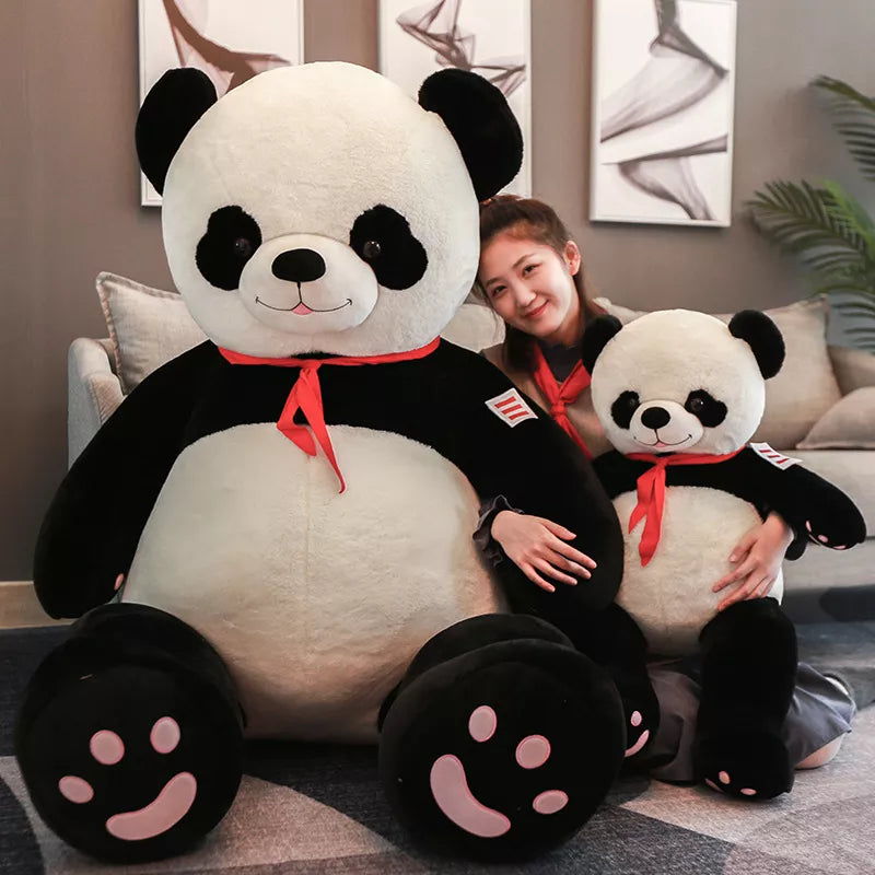 80/100cm Giant Size Cute Panda Plush Toys Animal Stuffed Dolls Soft Pillow Cushion Bear Doll For Boys GIRL  Present Gift