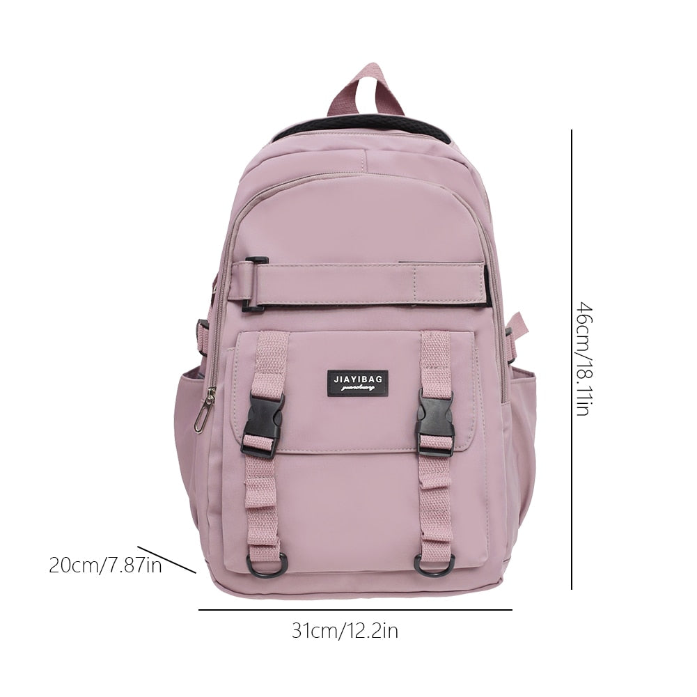 Japanese Girls Aesthetic Backpack Cute School Bags For Student Teens Girls Pockets Kawaii Women Laptop Backpack Harajuku Mochila