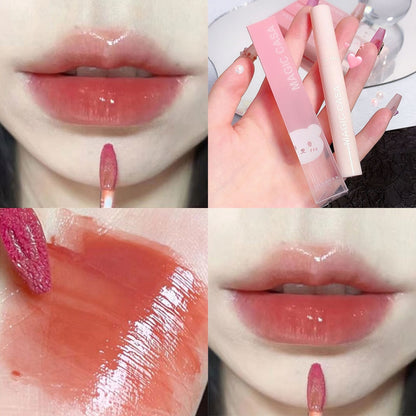 Mirror Water Lip Gloss Lasting Moisturizing Liquid Lipstick Waterproof Non-stick Cup Lip Tint Lip Glaze Korean Makeup Cosmetics