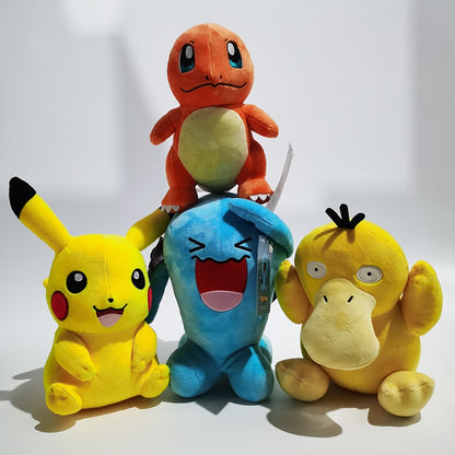 Pokemon Stuffed Animals Plush Toys Charmander Plushies Pikachu Eevee Bulbasaur Squirtle Jigglypuff Meowth Charizard Snorlax Psyduck Peluche Gift